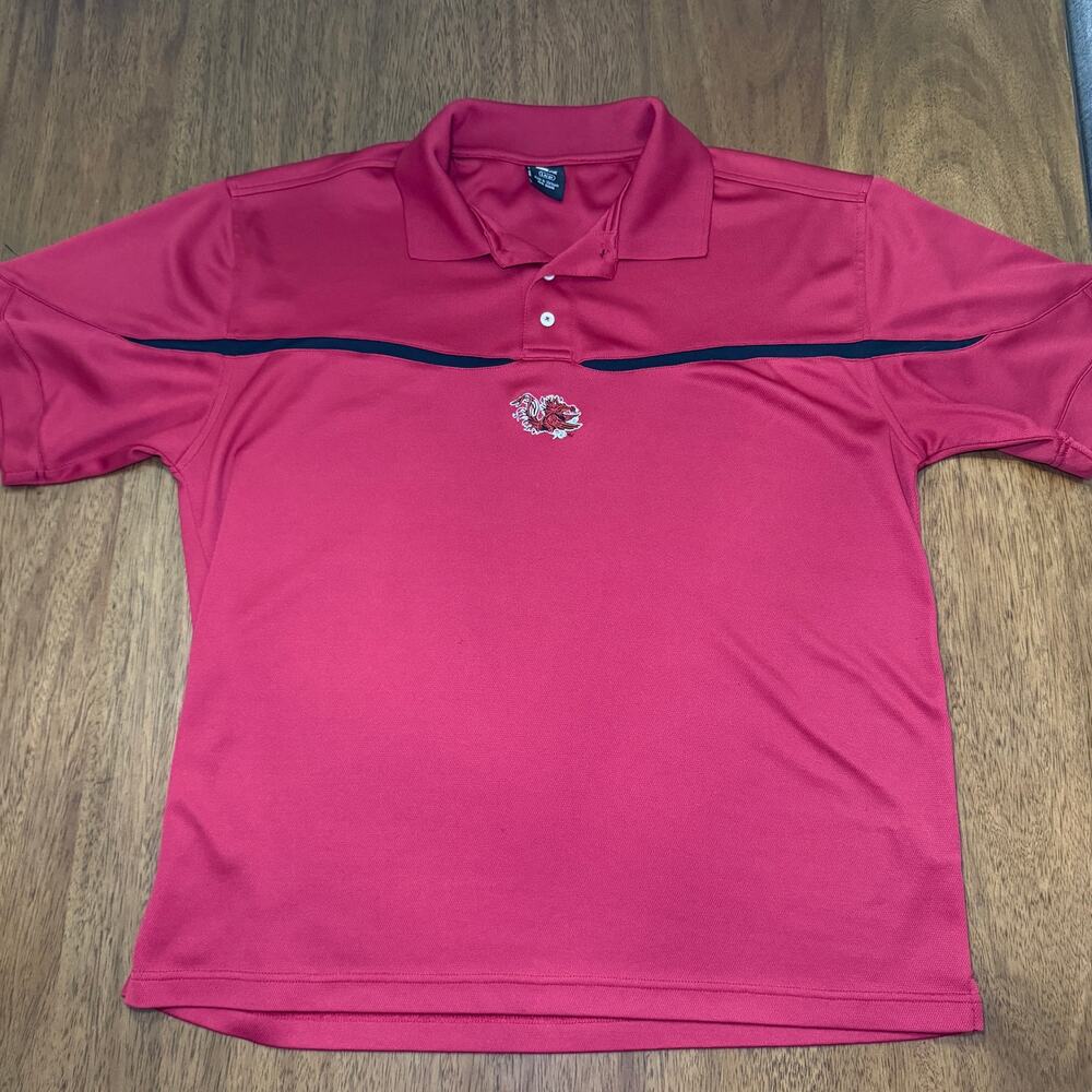 South Carolina Gamecocks Men’s Large Garnet Red Polo Shirt Embroidered Logo